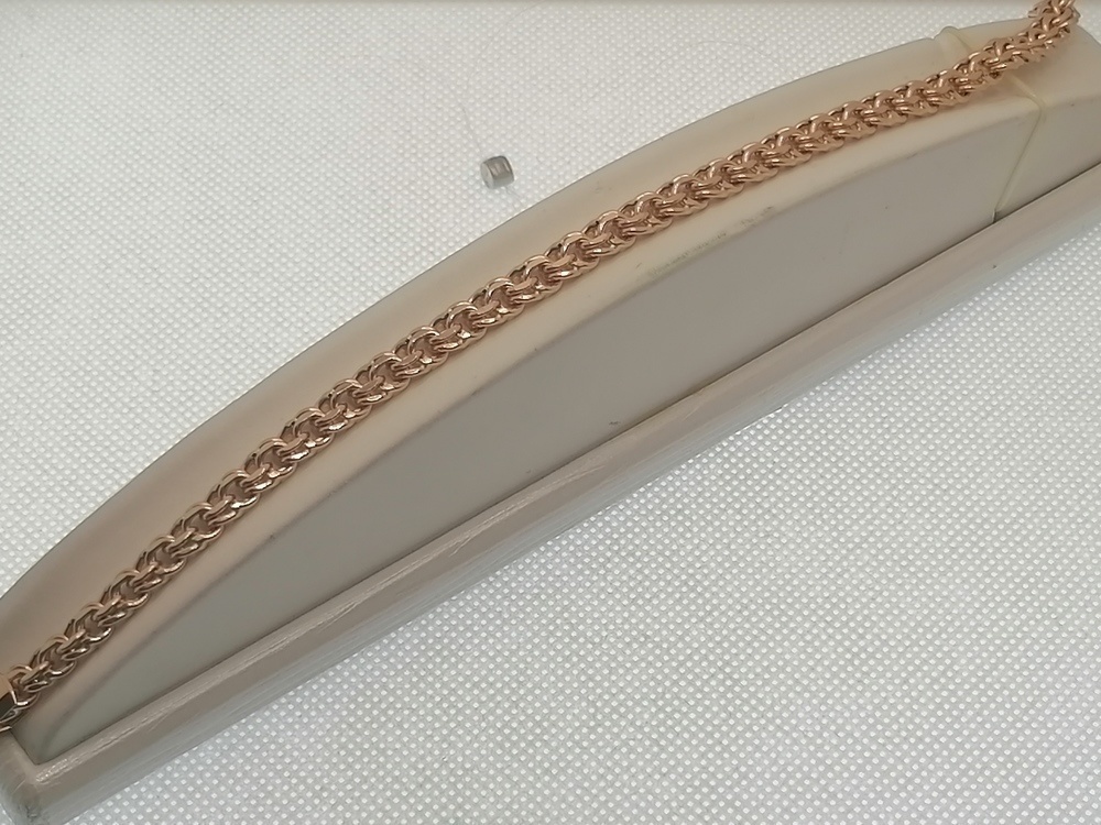 БРАСЛЕТ ПУСТОТЕЛЫЙ Бисмарк (Au 585)