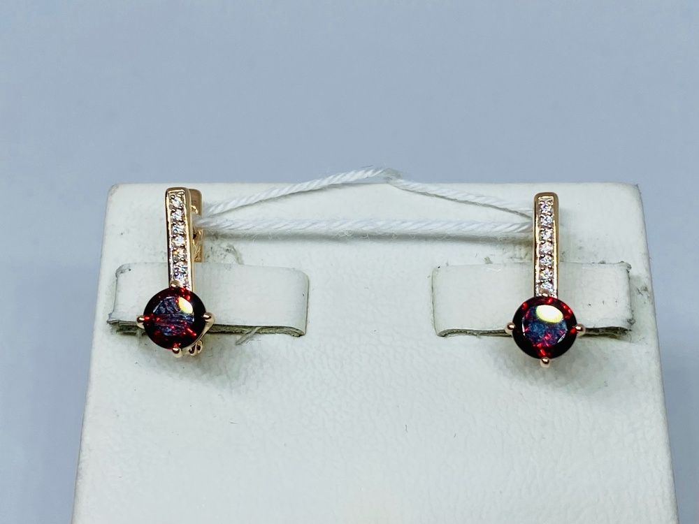 СЕРЬГИ С КАМНЯМИ (Au 585)