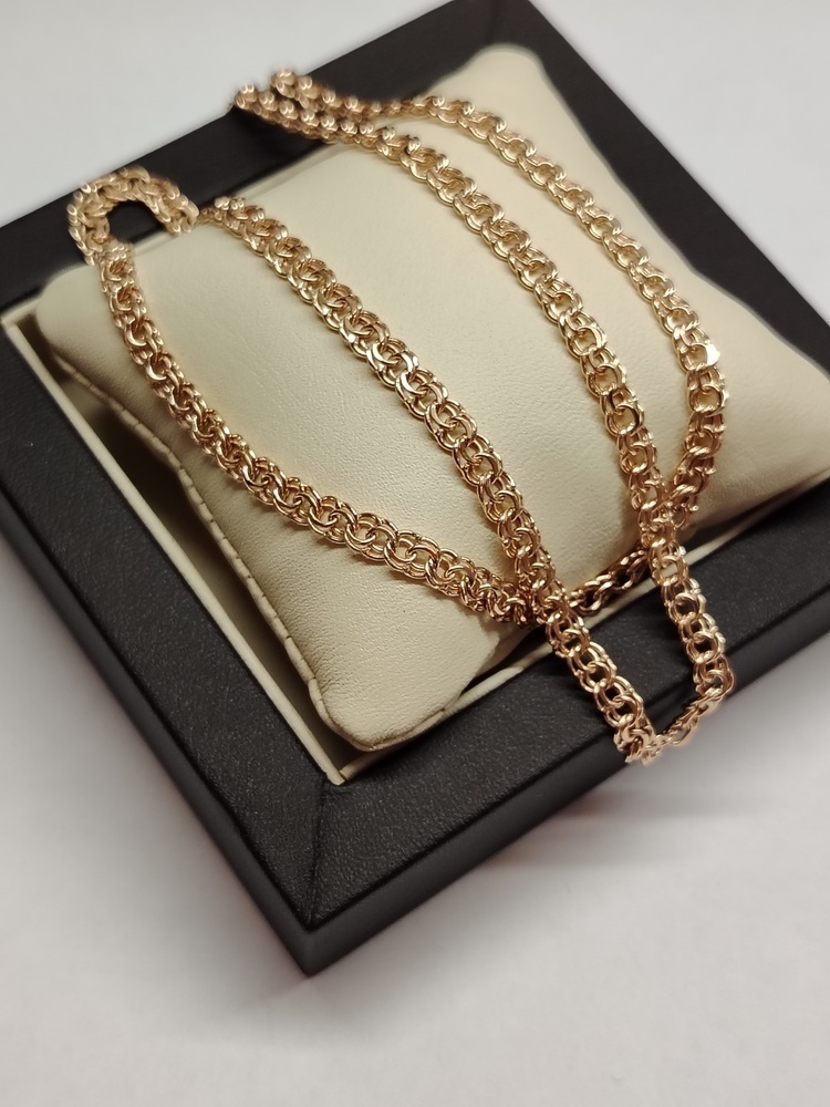 570006022 ЦЕПЬ ПУСТОТЕЛАЯ Бисмарк (Au 585)