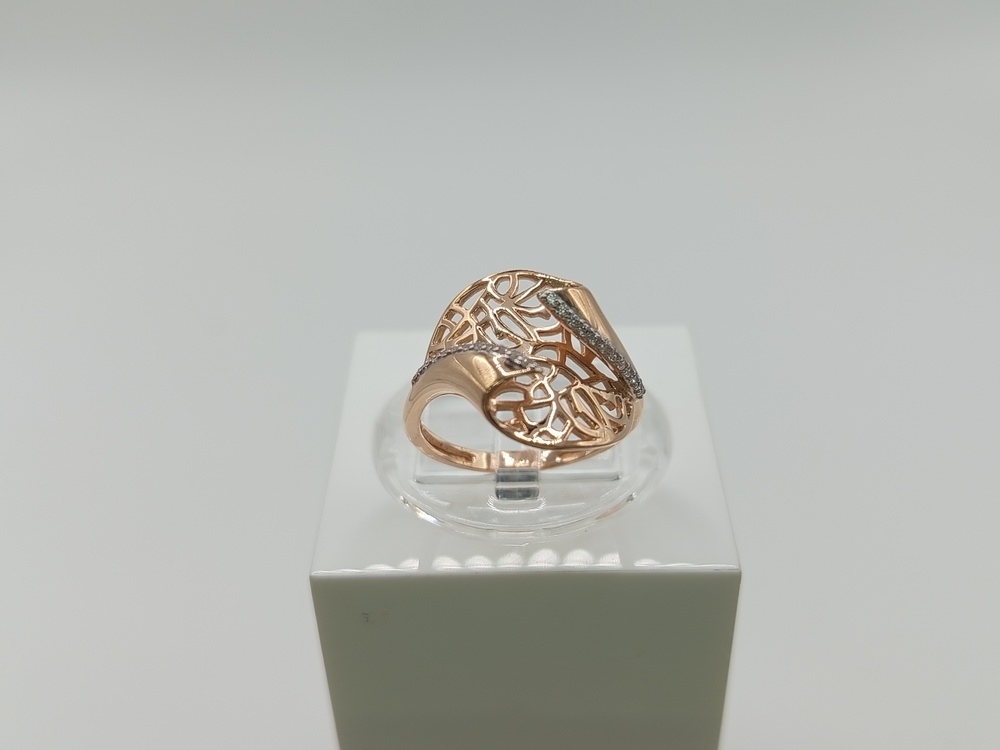 КОЛЬЦО С КАМНЯМИ (Au 585)