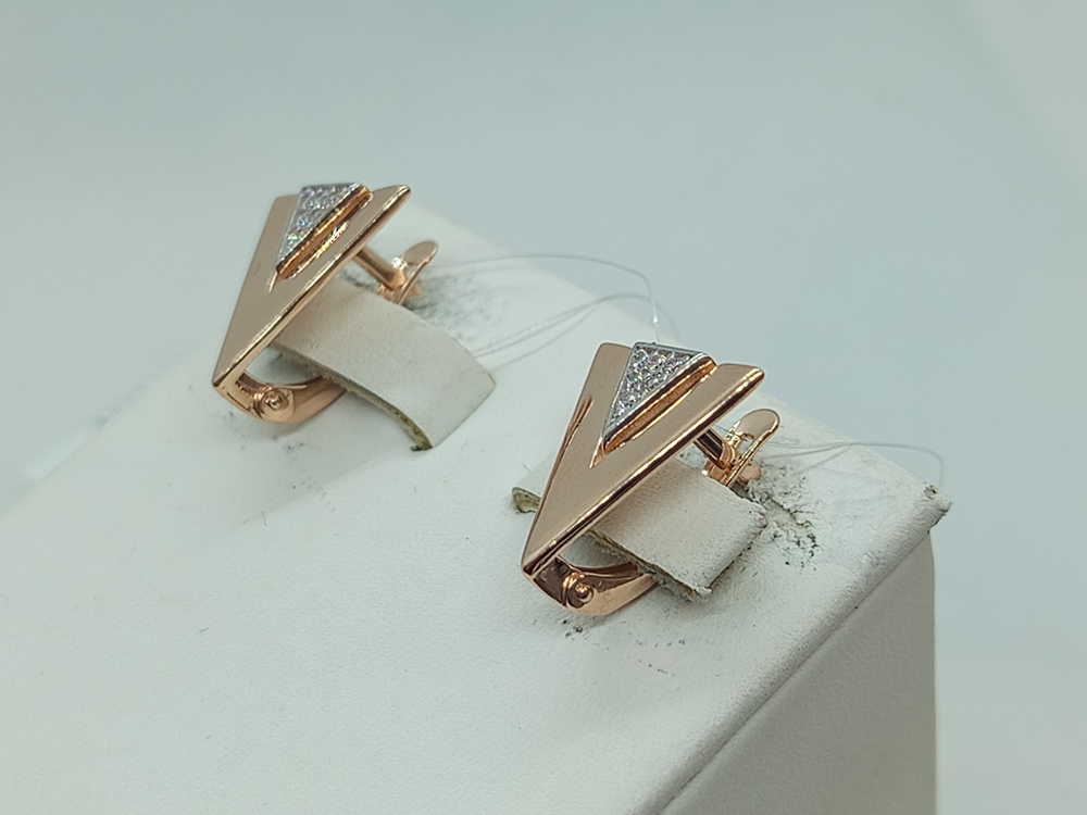 01-217432 СЕРЬГИ С КАМНЯМИ (Au 585)