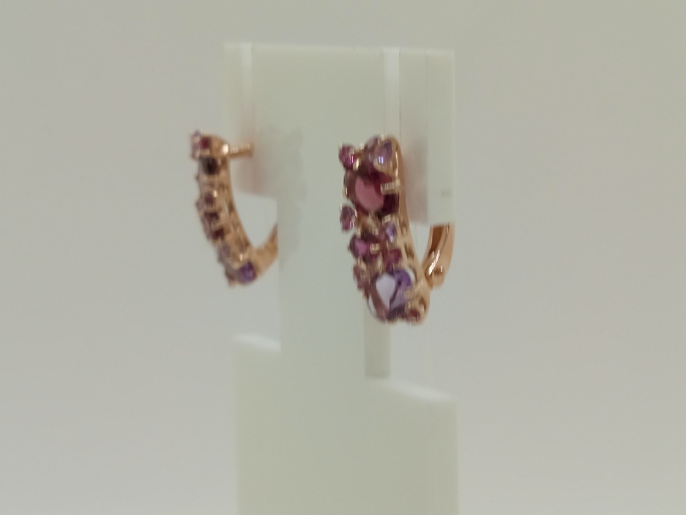 СЕРЬГИ С КАМНЯМИ (Au 585)