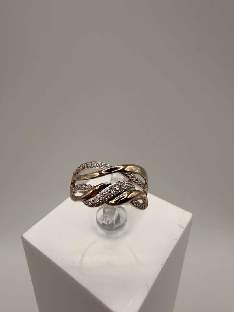 КОЛКМИ585 КОЛЬЦО С КАМНЯМИ (Au 585)