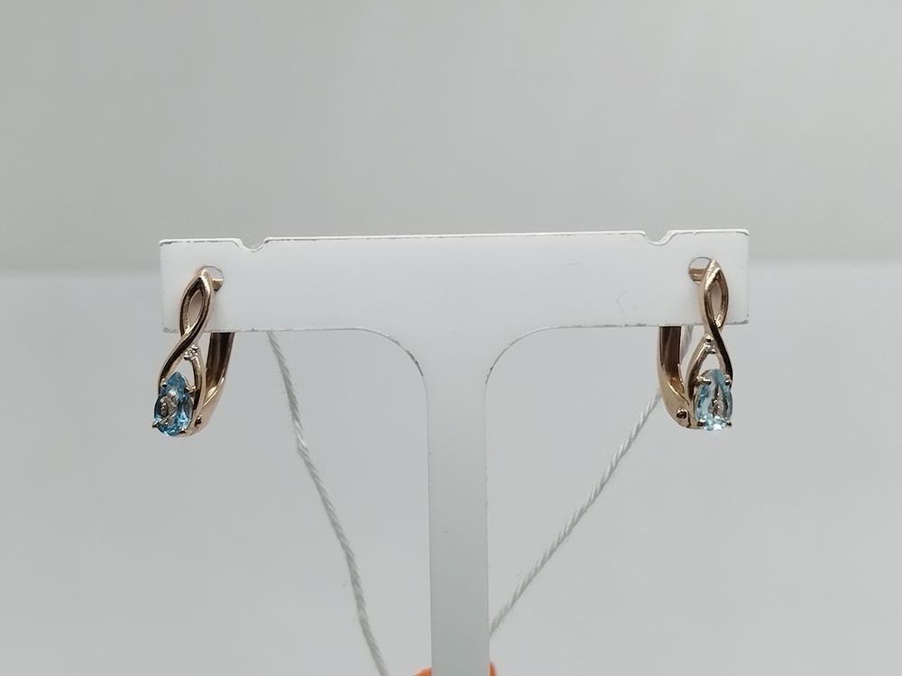 СЕРЬГИ С КАМНЯМИ (Au 585)