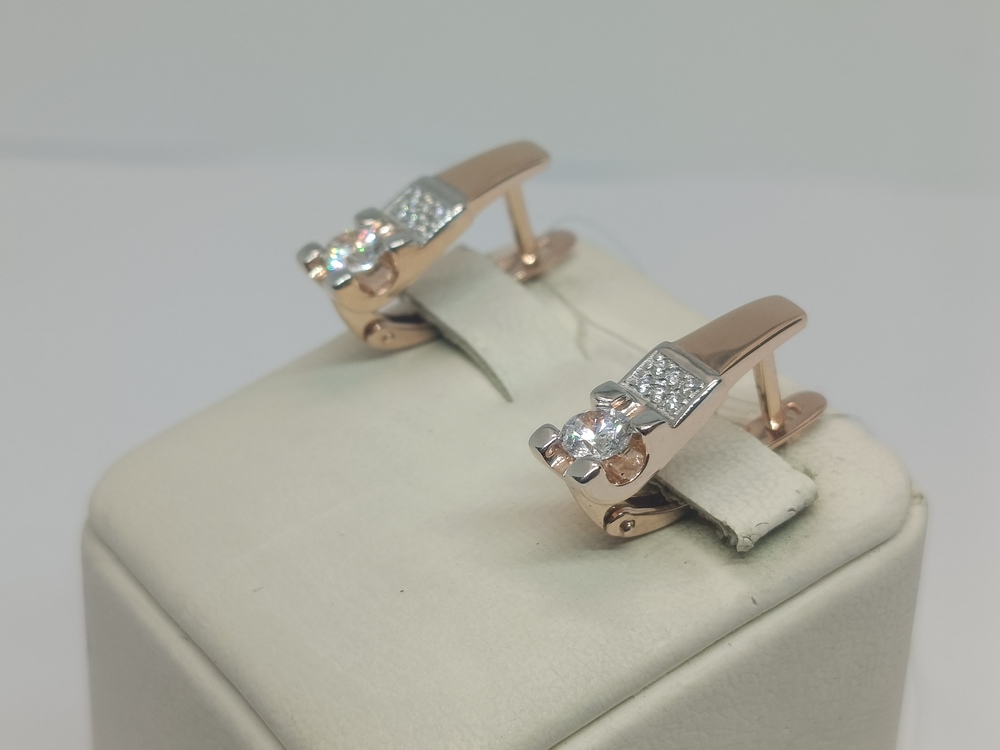 СЕРЬГИ С КАМНЯМИ (Au 585)