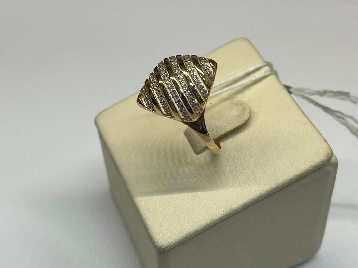 КОЛЬЦО С КАМНЯМИ (Au 585)