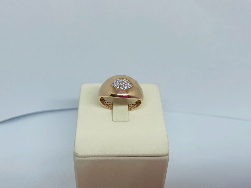 КОЛЬЦО С КАМНЯМИ (Au 585)