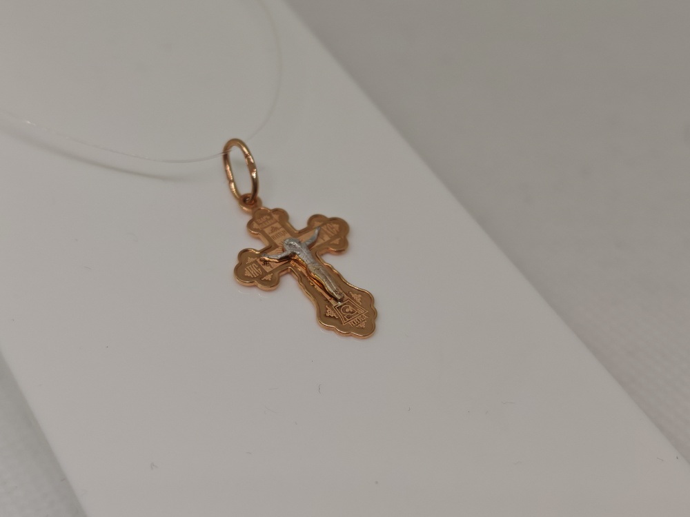 ПОДВЕСКА КРЕСТ без камня (Au 585)