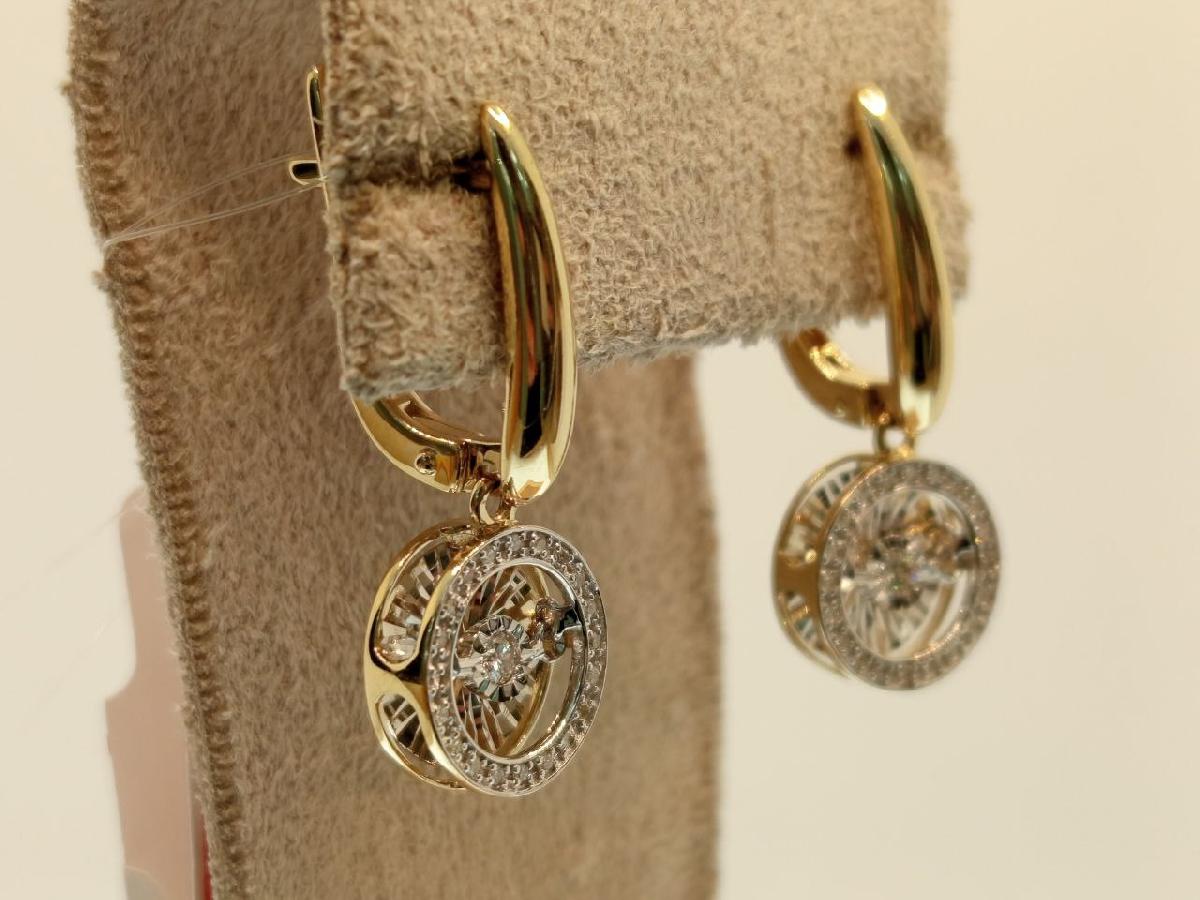 СЕРЬГИ БРИЛЛИАНТ (Au 585)