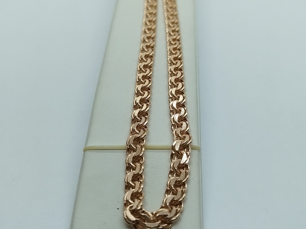 БРАСЛЕТ ПУСТОТЕЛЫЙ Бисмарк (Au 585)