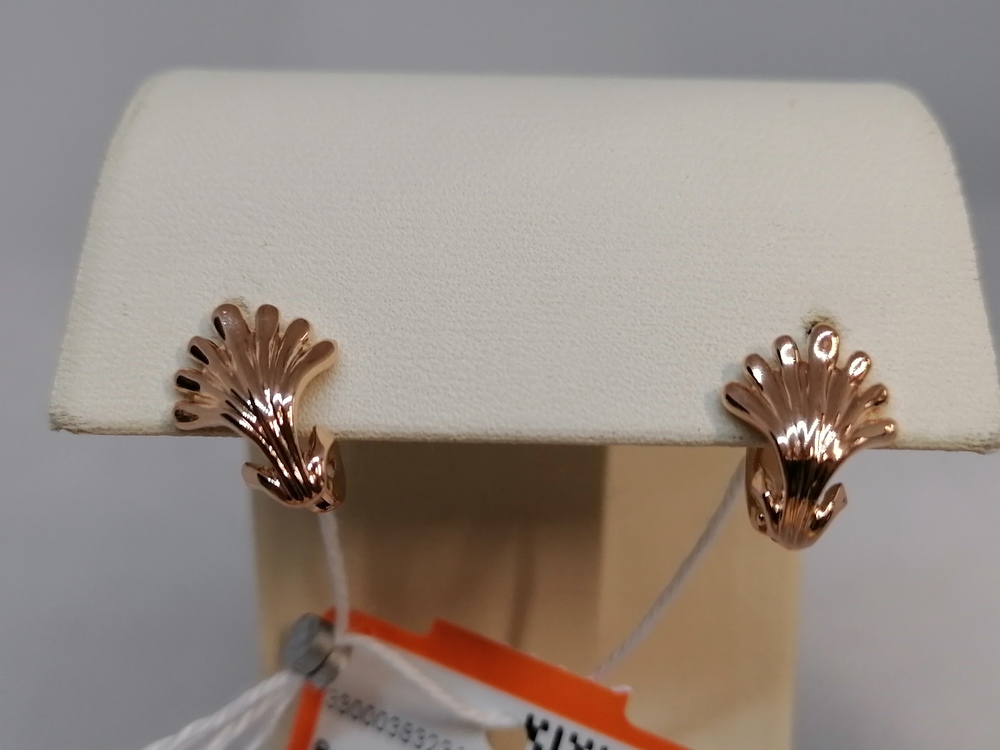 СЕРЬГИ БЕЗ КАМНЯ (Au 585)