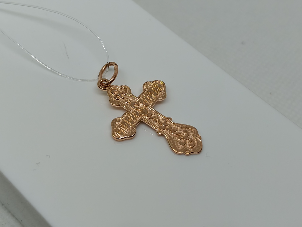 ПОДВЕСКА КРЕСТ без камня (Au 585)