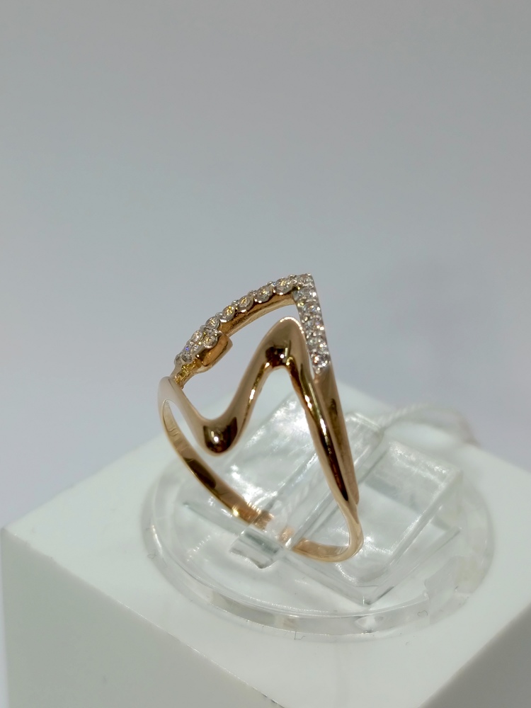 КОЛКМИ585 КОЛЬЦО С КАМНЯМИ (Au 585)