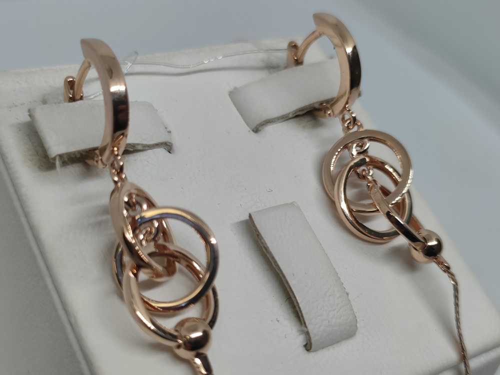 СЕРЬГИ БЕЗ КАМНЯ (Au 585)