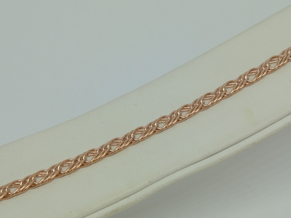 БРАСЛЕТ ПОЛНОВЕСНЫЙ Ромб тройной Au 585