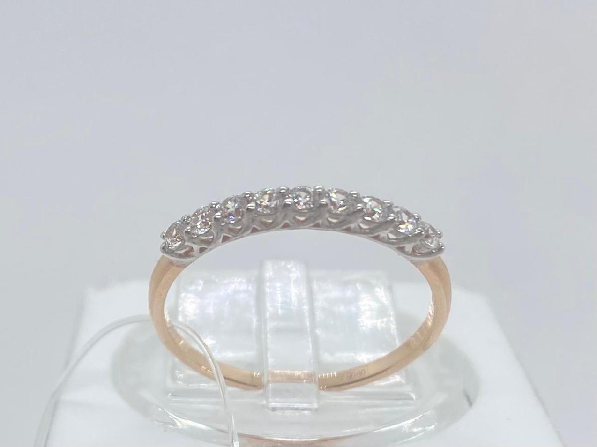 КОЛЬЦО С КАМНЯМИ (Au 585)