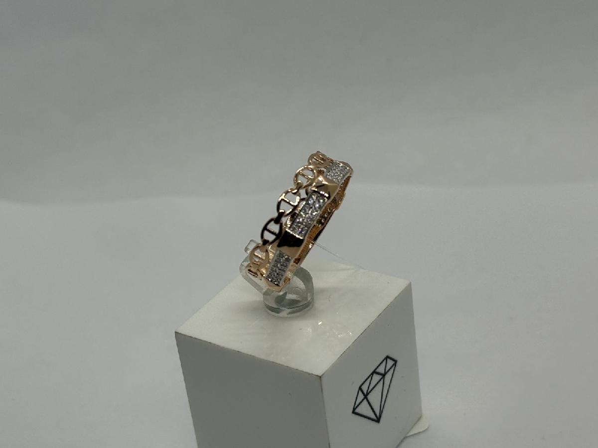 КОЛЬЦО С КАМНЯМИ (Au 585)