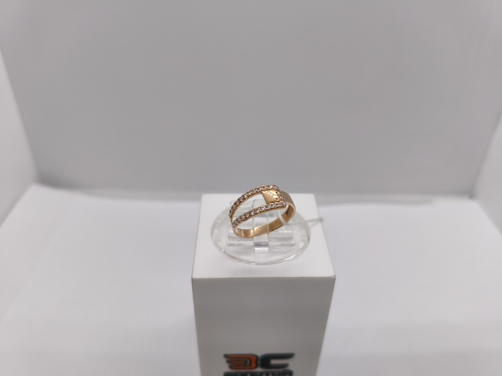 КОЛЬЦО С КАМНЯМИ (Au 585)