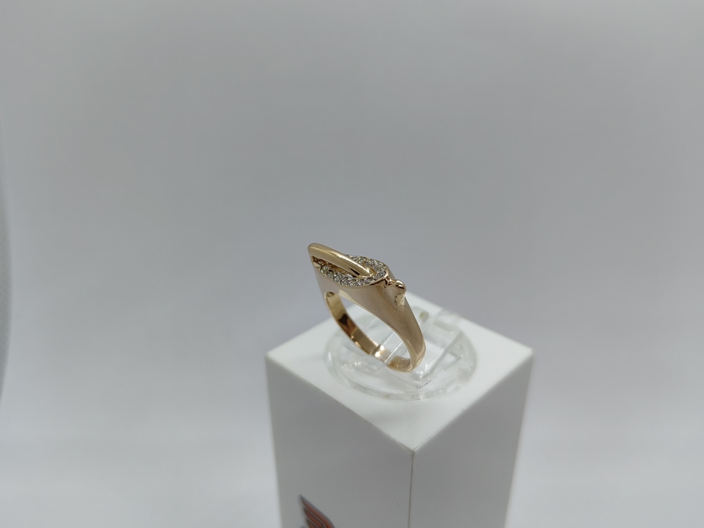 КОЛЬЦО С КАМНЯМИ (Au 585)