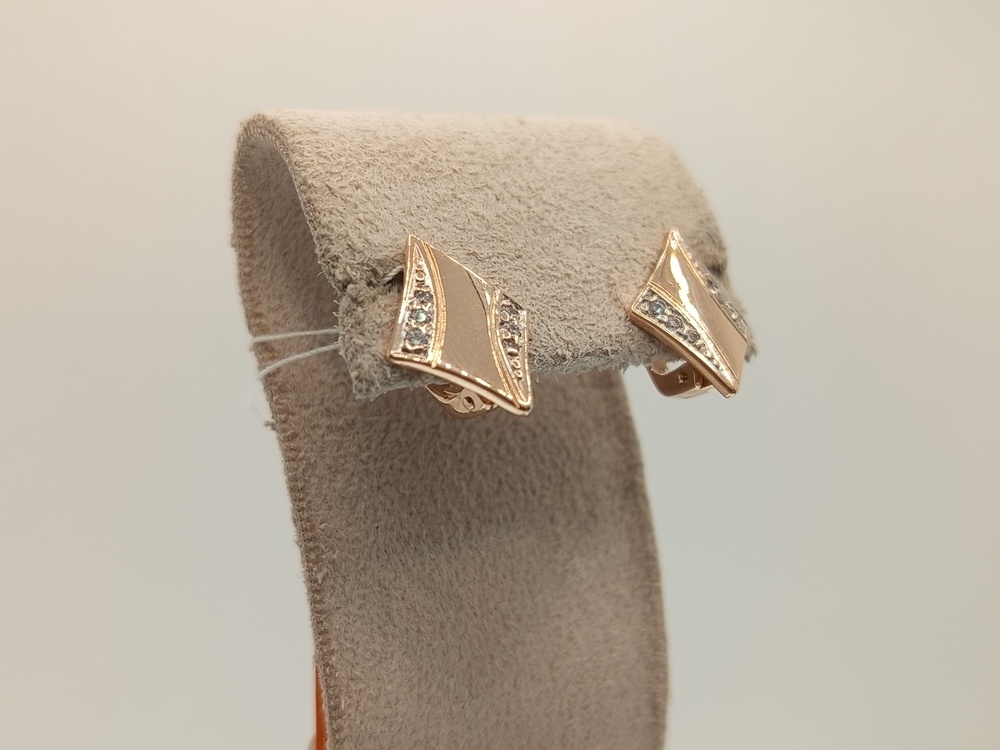 СКМИ585 СЕРЬГИ С КАМНЯМИ (Au 585)