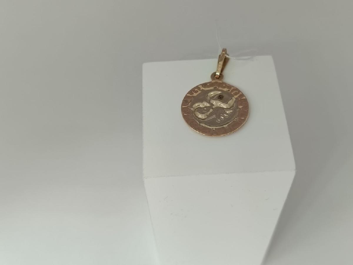 ПОДВЕСКА ЗНАК ЗОДИАКА СКОРПИОН Au 585