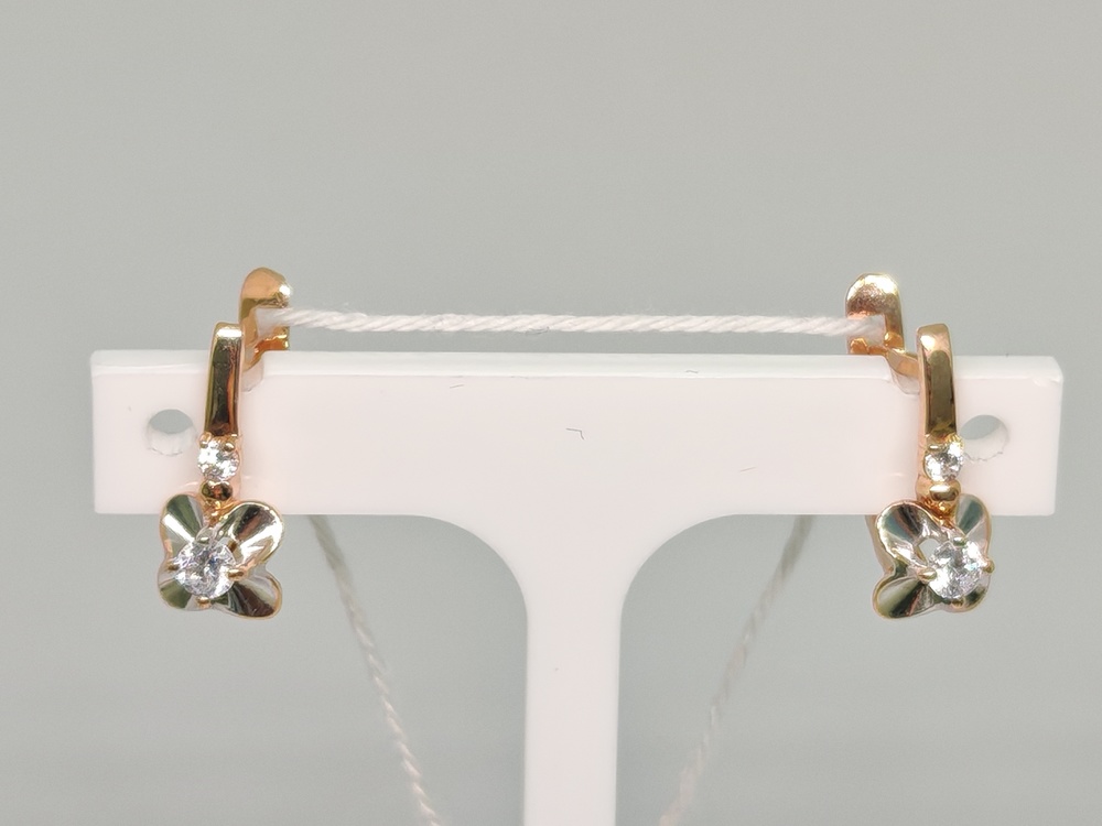 СЕРЬГИ С КАМНЯМИ (Au 585)