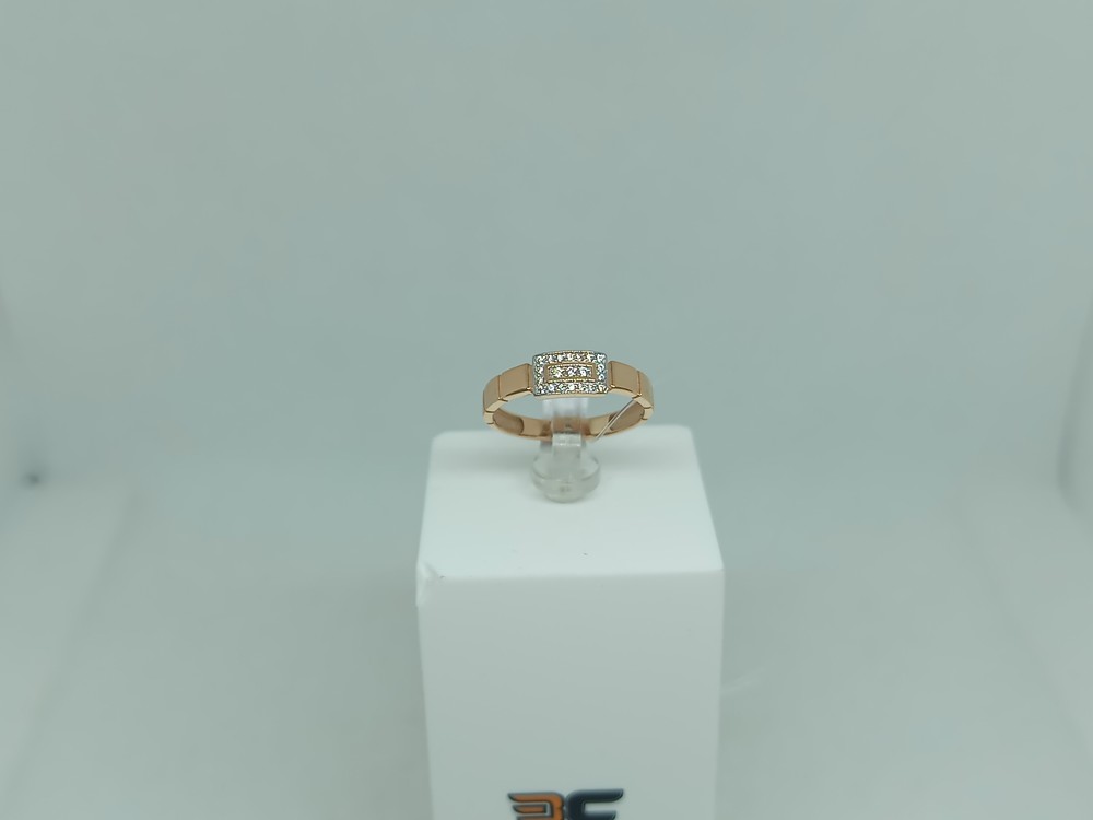 КОЛЬЦО С КАМНЯМИ (Au 585)