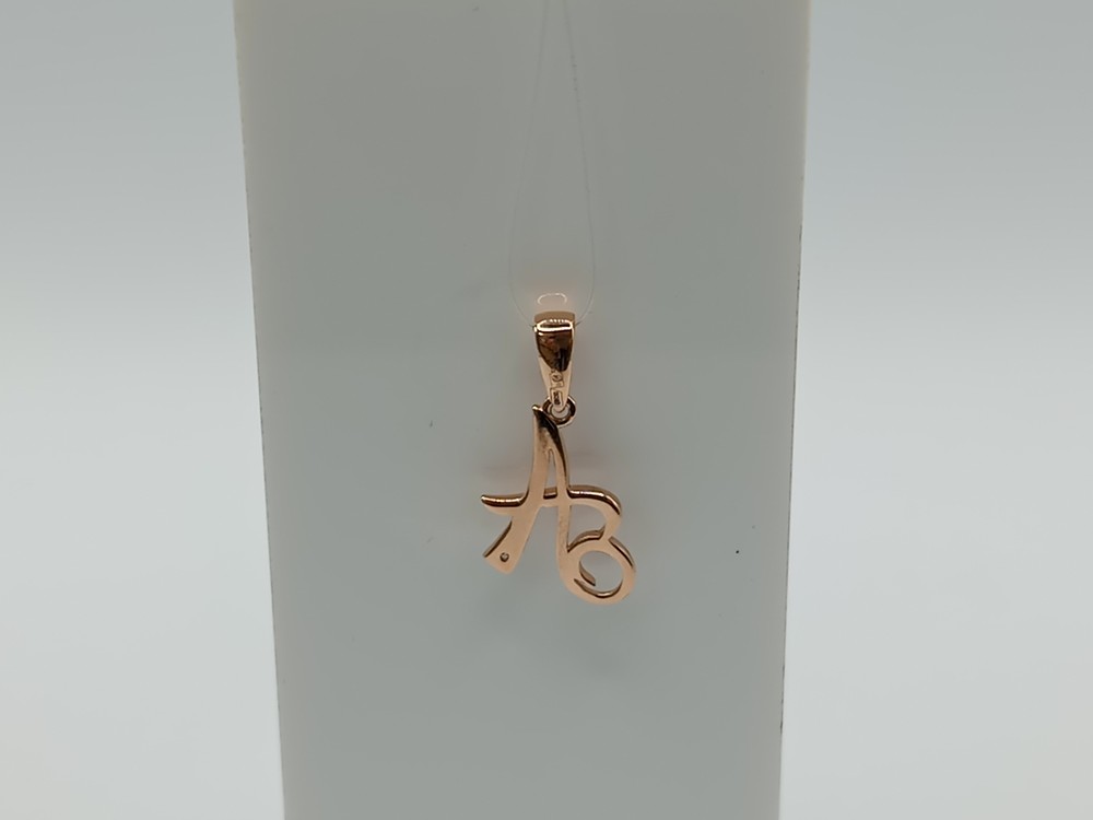 ПОДВЕСКА БУКВА А с камнем (Au 585)