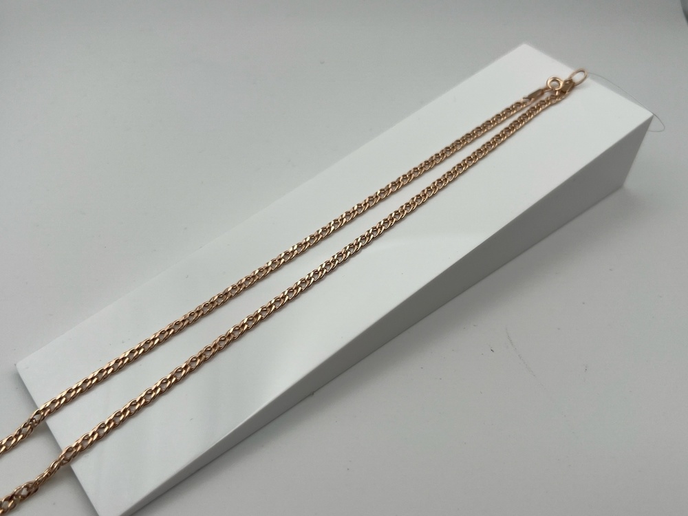 ЦЕПЬ ПУСТОТЕЛАЯ Ромб двойной (Au 585)