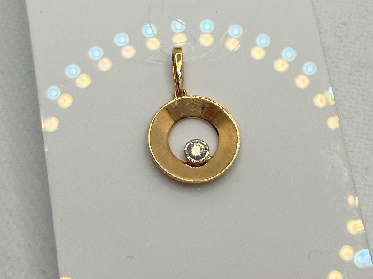 10116400 ПОДВЕСКА С КАМНЕМ (Au 585)