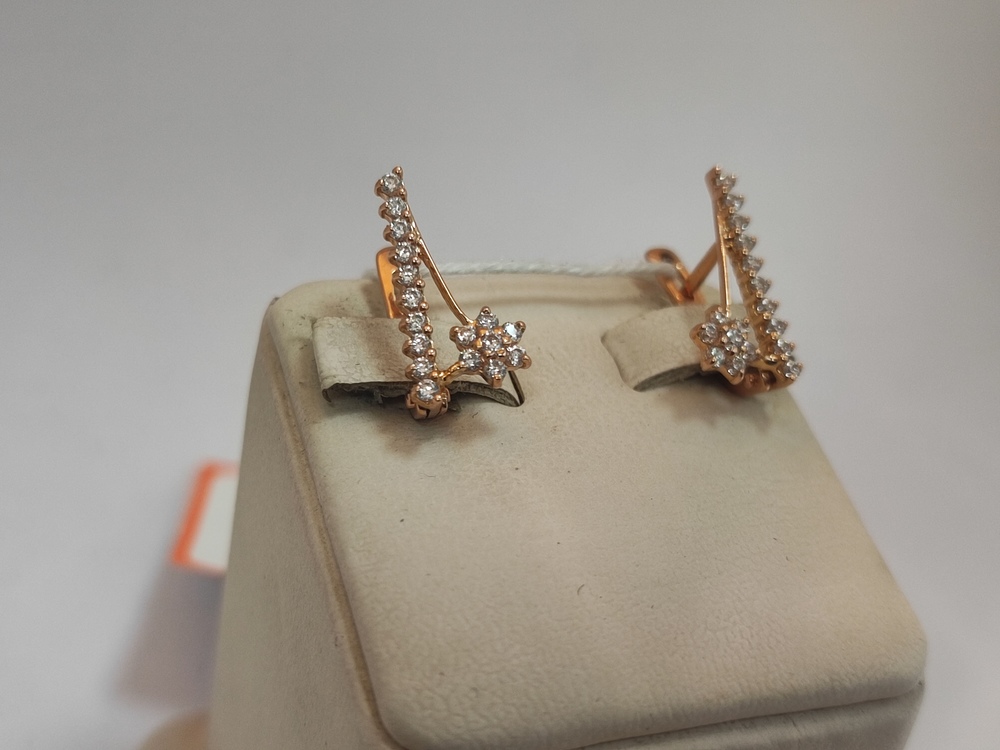 СЕРЬГИ С КАМНЯМИ (Au 585)