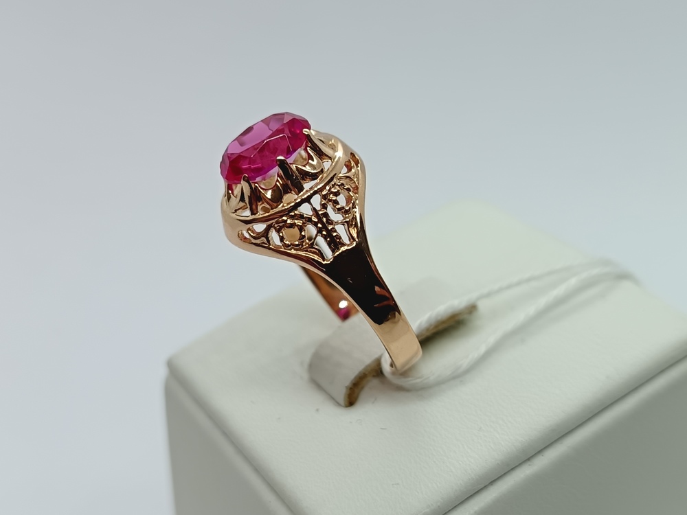 КОЛКМ585 КОЛЬЦО С КАМНЕМ (Au 585)