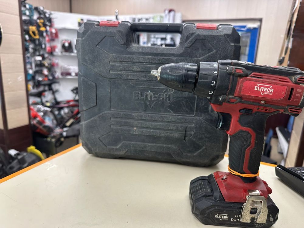 Шуруповерт Elitech да 18 сл 2;