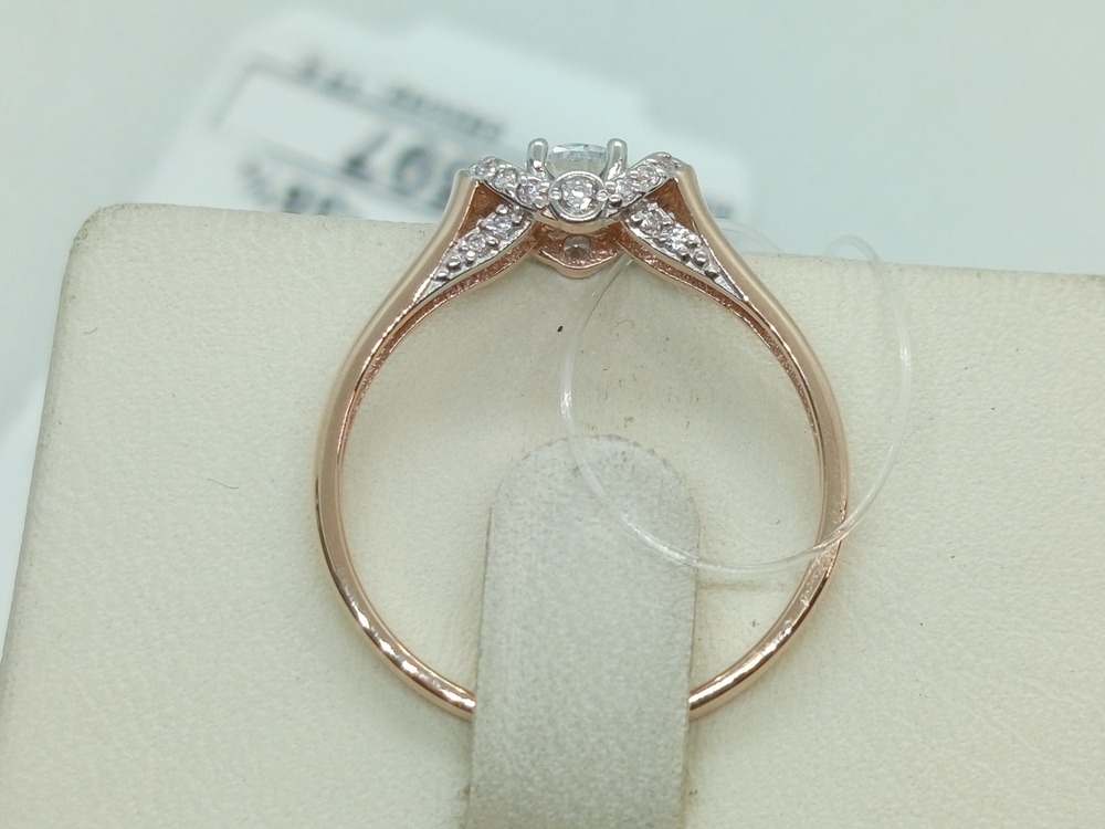 КОЛЬЦО С КАМНЯМИ (Au 585)