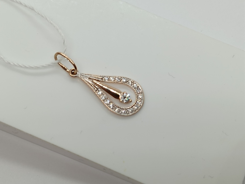 ПОДВЕСКА С КАМНЯМИ (Au 585)