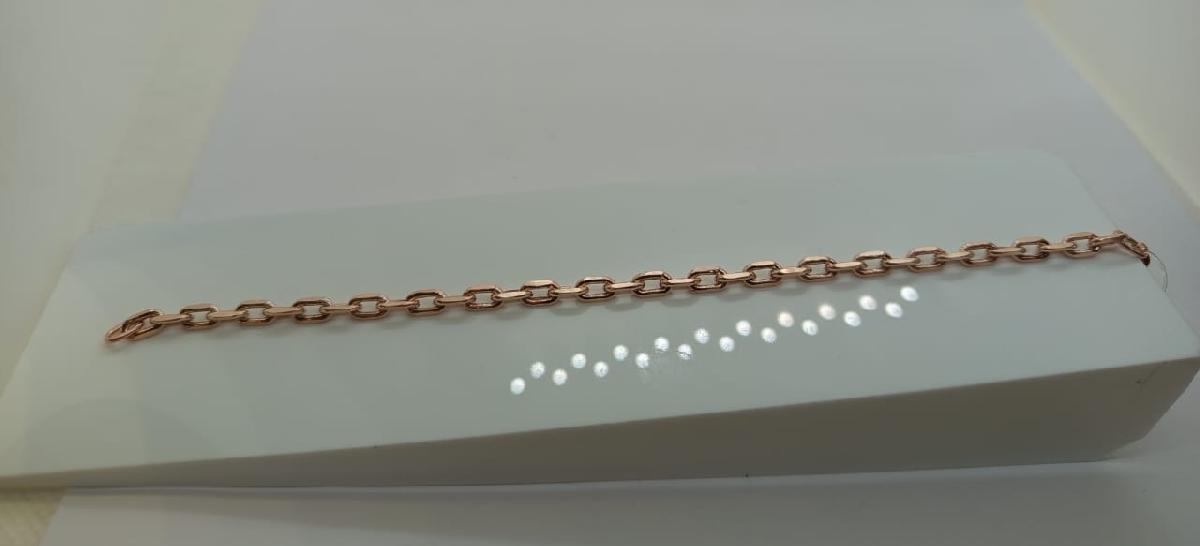 БРАСЛЕТ ПУСТОТЕЛЫЙ Якорное (Au 585)