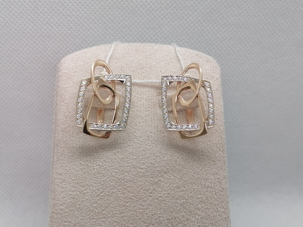 СЕРЬГИ С КАМНЯМИ (Au 585)