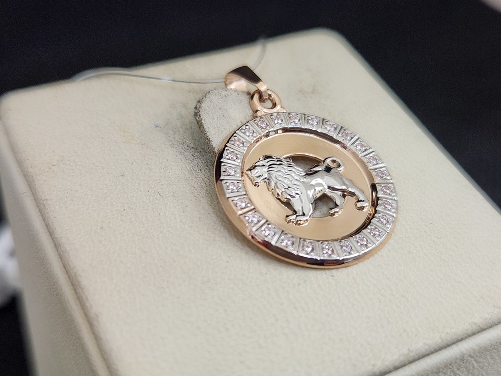 ПОДВЕСКА ЗНАК ЗОДИАКА ЛЕВ (Au 585)