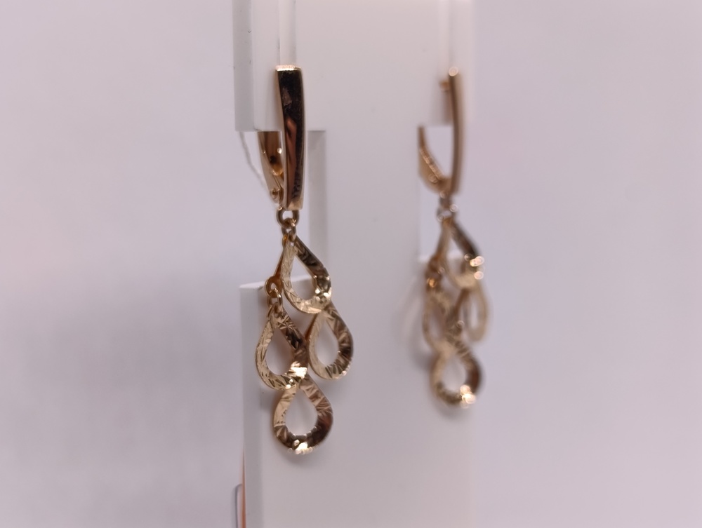 СЕРЬГИ БЕЗ КАМНЯ (Au 585)