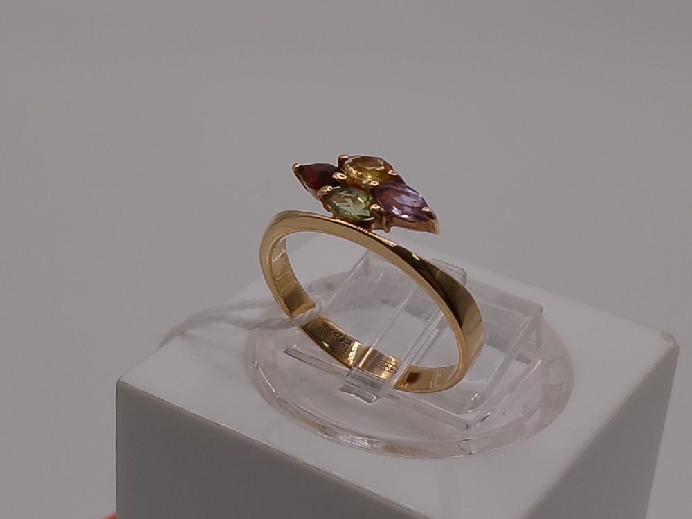 КОЛКМИ585 КОЛЬЦО С КАМНЯМИ (Au 585)