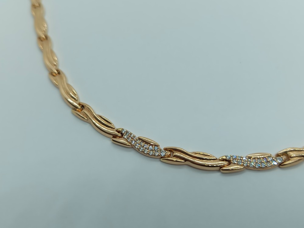 КОЛЬЕ С КАМНЯМИ Au 585