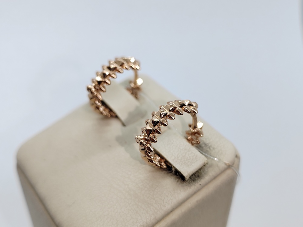 СЕРЬГИ БЕЗ КАМНЯ (Au 585)