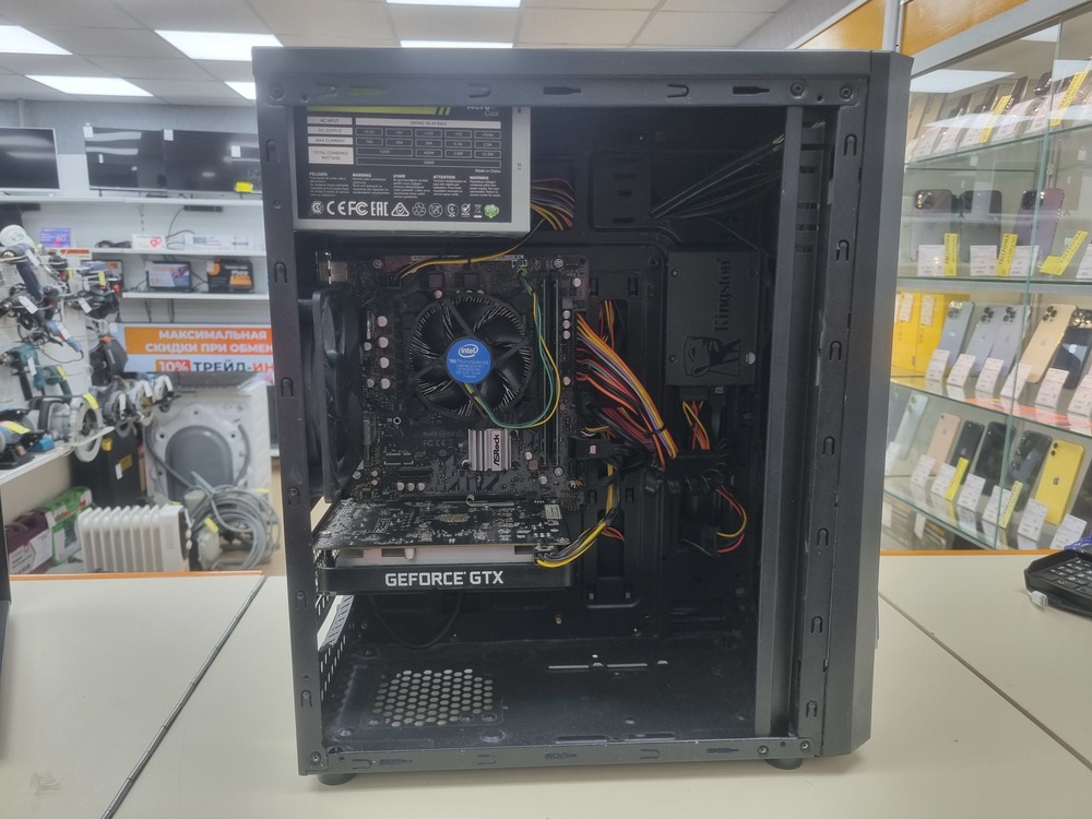 Системный блок Noname; Core i3-10100F, GeForce GTX 1650, 16 Гб, 512 GB, Нет