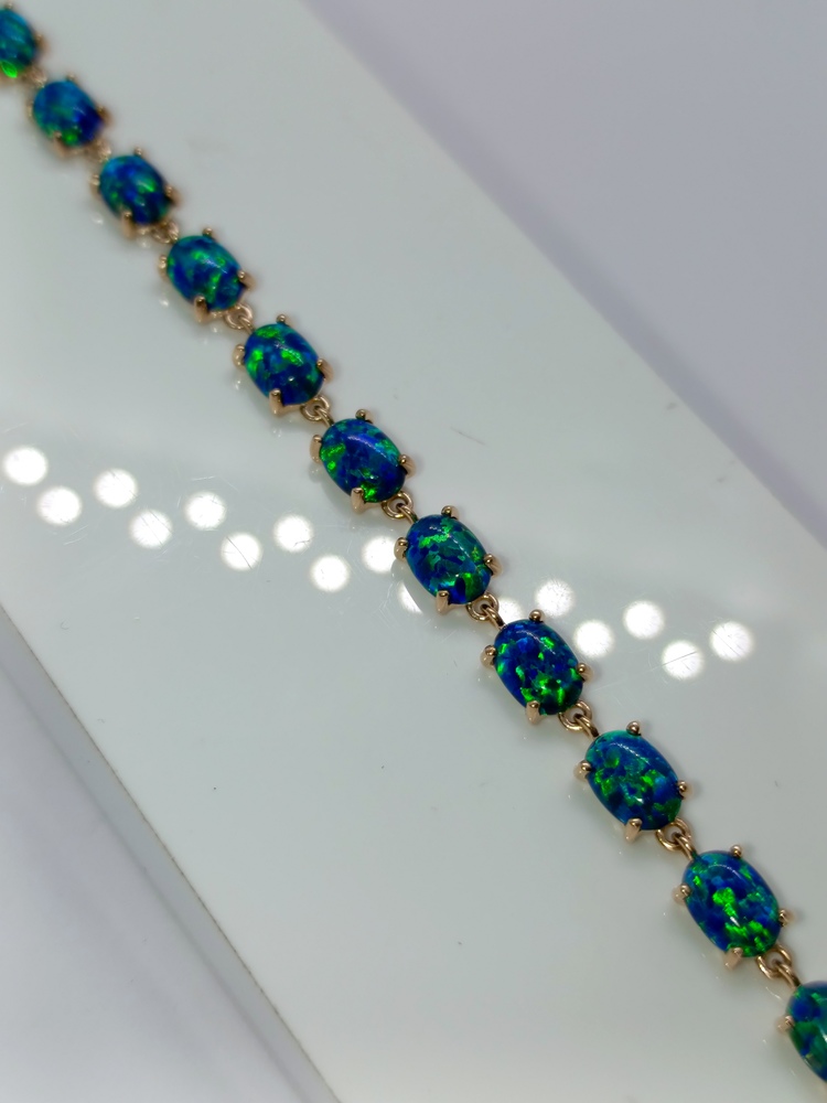 Б585 БРАСЛЕТ С КАМНЯМИ (Au 585)