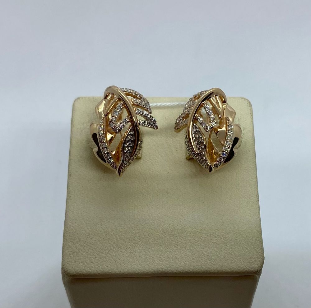 СЕРЬГИ С КАМНЯМИ (Au 585)