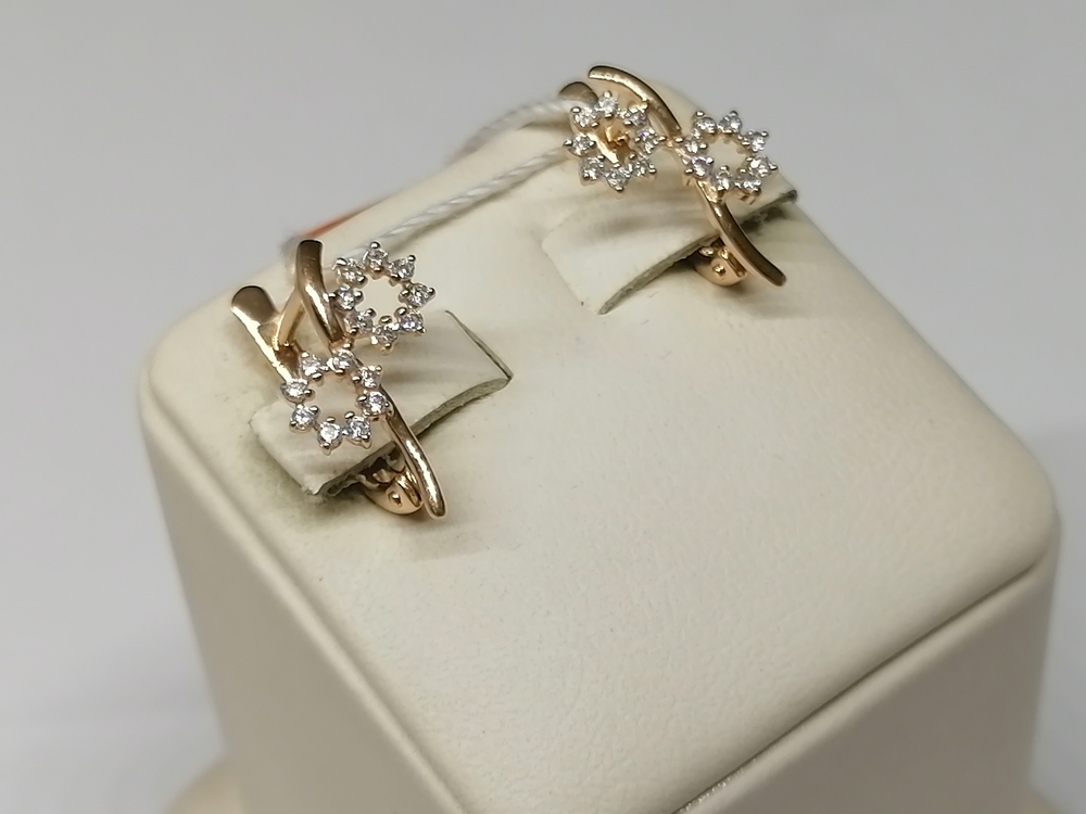 СЕРЬГИ С КАМНЯМИ (Au 585)