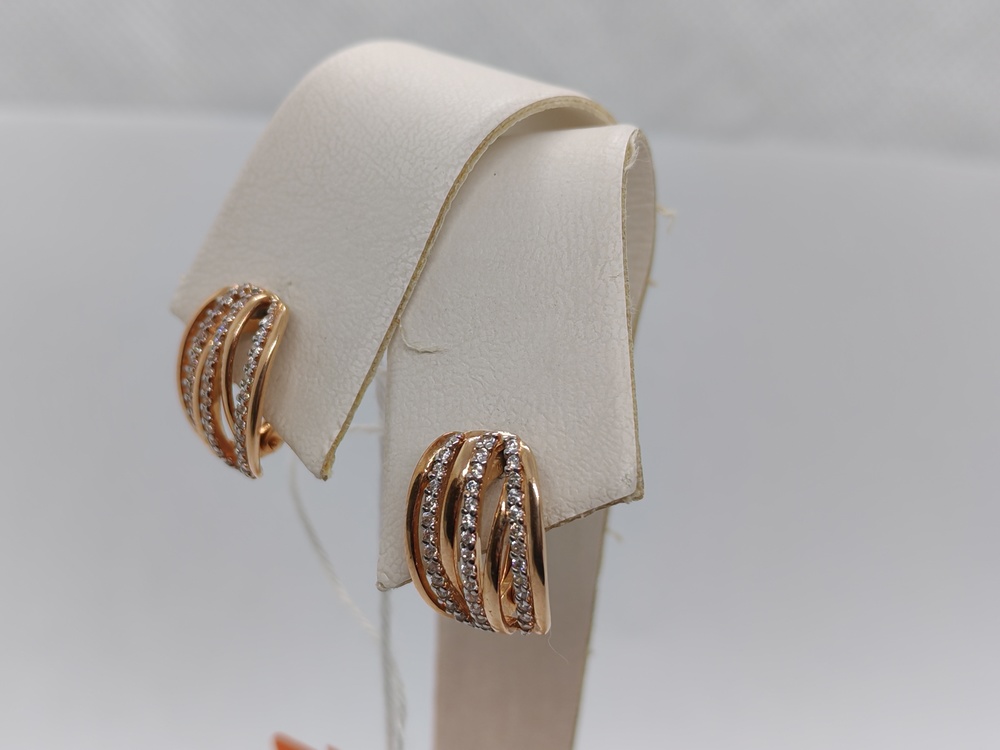 СЕРЬГИ С КАМНЯМИ (Au 585)