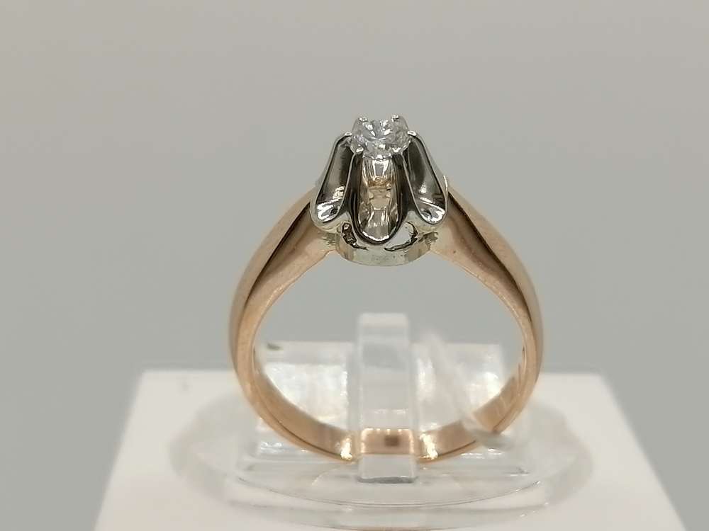 КОЛЬЦО БРИЛЛИАНТ Au 585