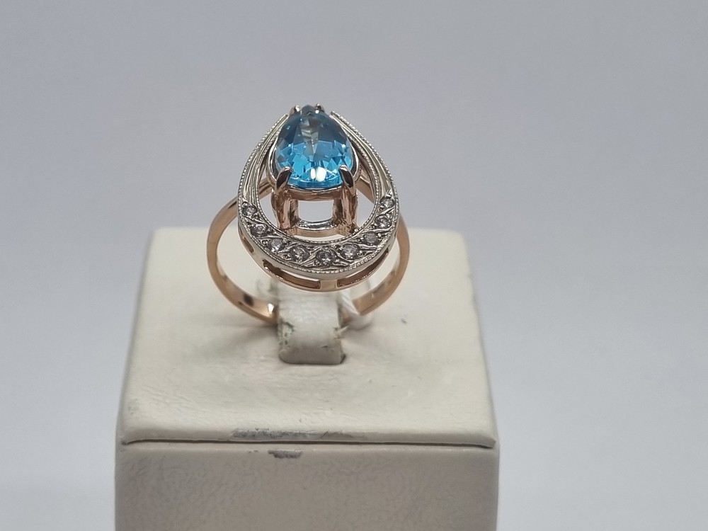 КОЛКМИ585 КОЛЬЦО С КАМНЯМИ (Au 585)