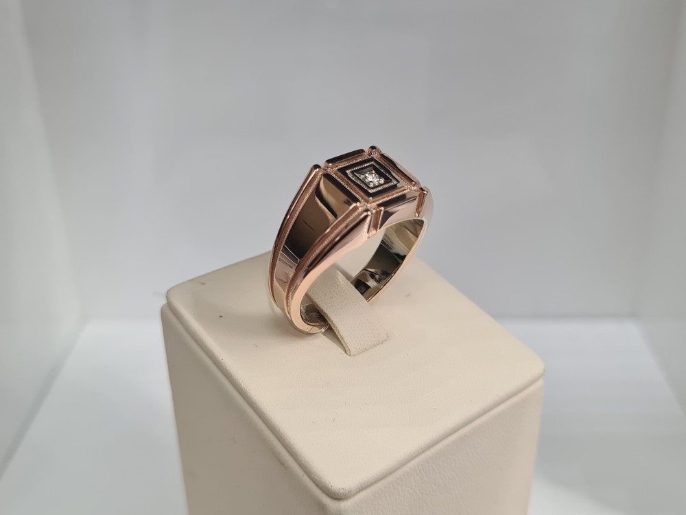 КОЛЬЦО ПЕЧАТКА Бриллиант (Au 585)